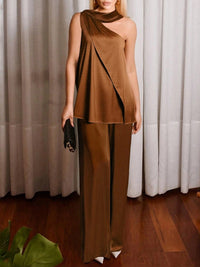 The Carmella One Shoulder Two Piece Set