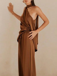 The Carmella One Shoulder Two Piece Set