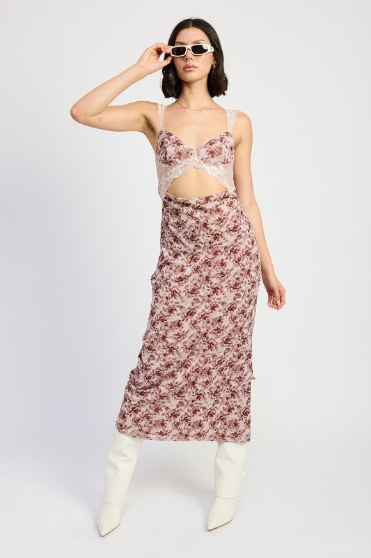 The Dahlia Lace Midi Dress Ivory Marie The Dahlia Lace Midi Dress Ivory Marie