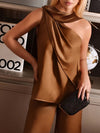The Carmella One Shoulder Two Piece Set